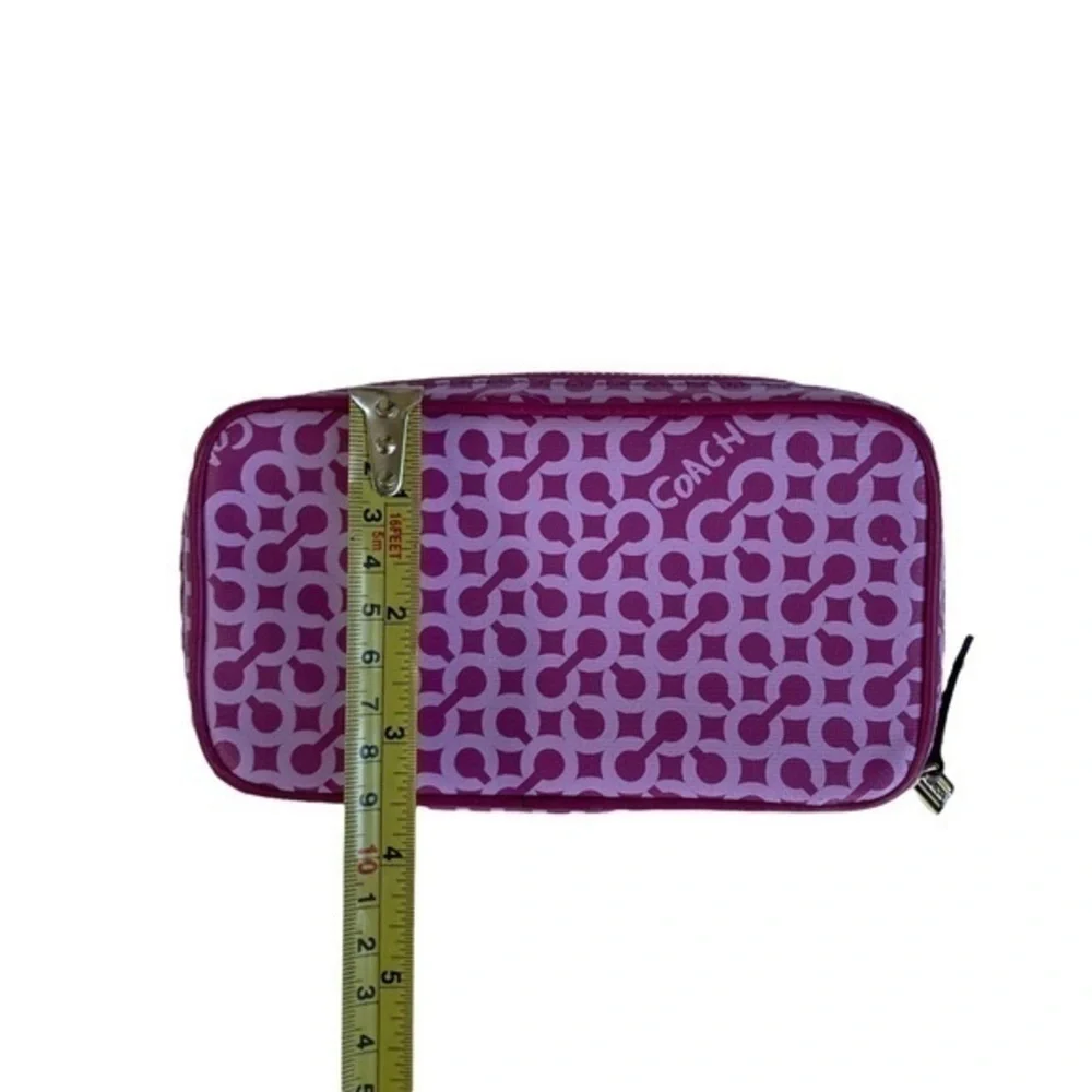 Coach purple c zipper case rare amazing
